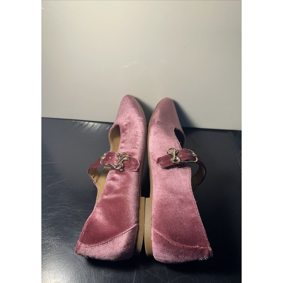 Sam & Libby Women Size 8.5 Fredi Mary Jane Flat Black Cherry - Picture 4 of 11